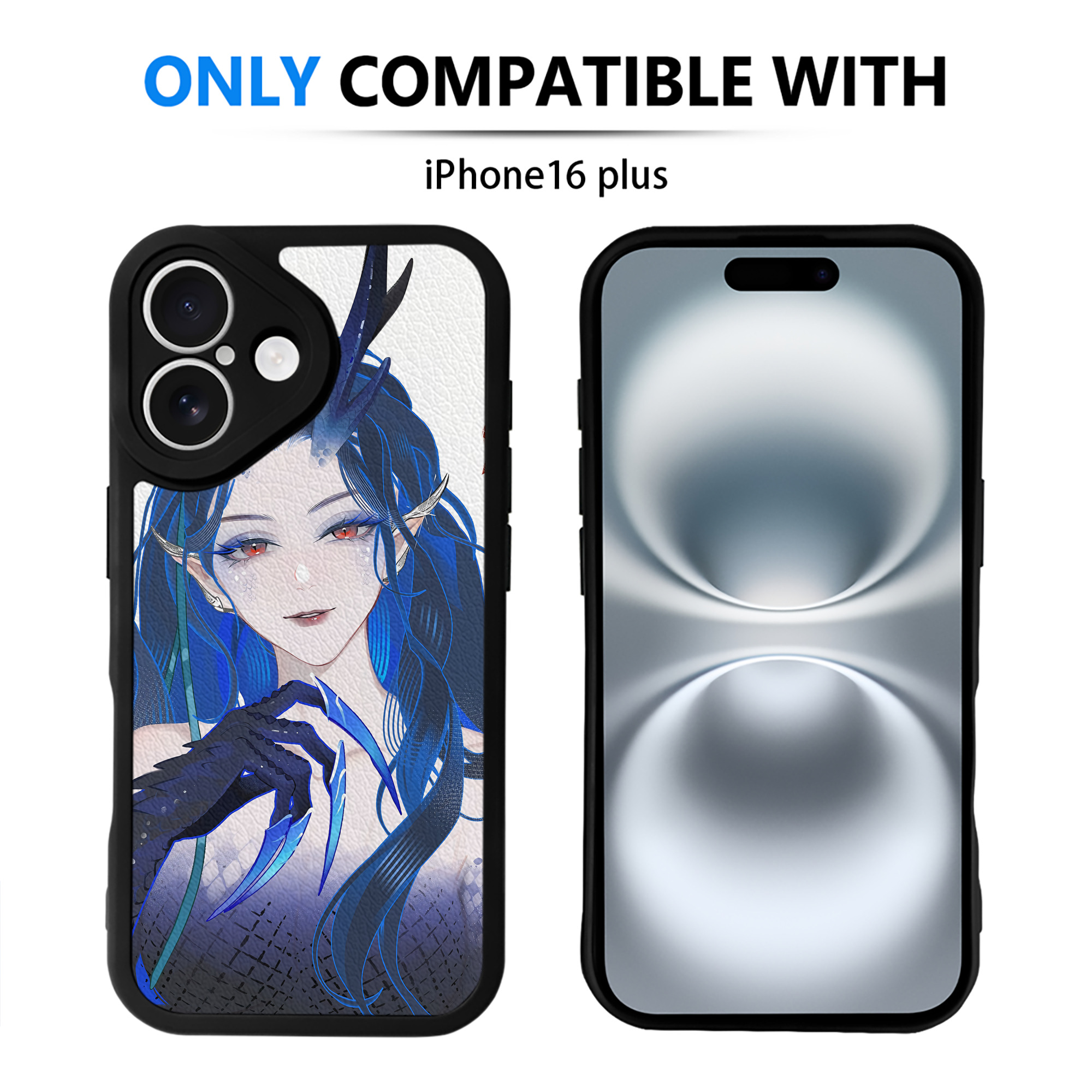 （画像用） Ne Zha 2 ナタ 魔童の大暴れ 【iPhone 16シリーズ対応】シリコンスマホケース（レザー調） 材質：シリコン